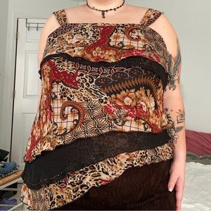 fashionbug asymmetrical tank size 20